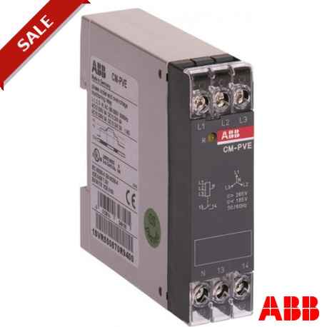 CM-PVE 1SVR550871R9500 ABB CM-PVE Phase monitoring relay 1n/o, L1,2,3 320-460VAC