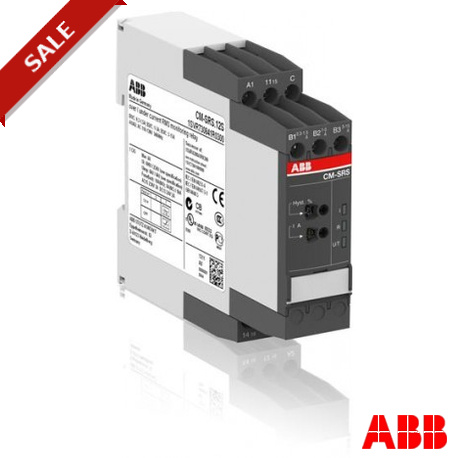 CM-SRS.11S 1SVR730840R0200 ABB CM-SRS.11S Current monitoring relay 1c/o, B-C 3mA-1A RMS, 24-240VAC/DC