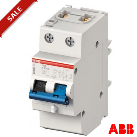 F402A40/0.1 2CCF552020E0400 ABB F402A40 / 0.1 2 POLI 40A, 100mA SMISSLINE