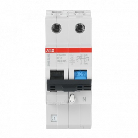 2CCL562110E0164 ABB SMISSLINE-I.Com FS401M C 16A 30mA