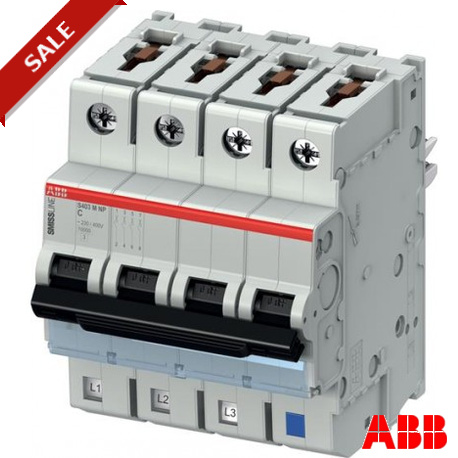 S403M-C2NP 2CCS573103R8024 ABB S403M-C2NP Miniature Circuit Breaker 4 Poles NPC 2A 10000 ~230/400V