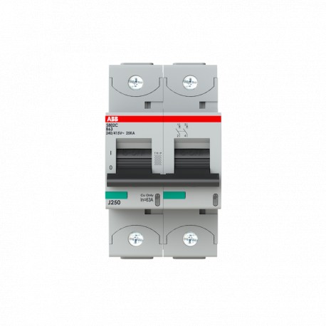 2CCS882001R0635 ABB Int.aut. S802C-B63 2p 63A B 25kA