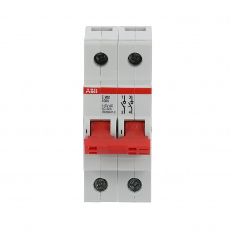 2CDE282001R0100 ABB Int.secc. E202/100RD 2p 100A