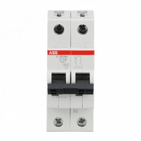 2CDS251103R0974 ABB Miniature Circuit Breaker S200 2P C 1,6 A