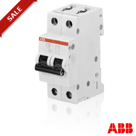 S202-C2 2CDS252001R0024 ABB Miniature Circuit Breaker S200 2P C 2 A