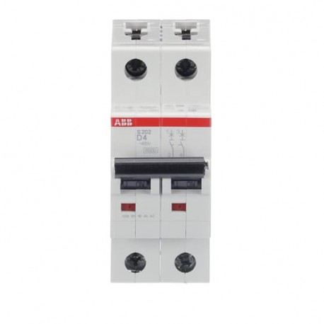 2CDS252001R0041 ABB Miniature Circuit Breaker S200 2P D 4 A