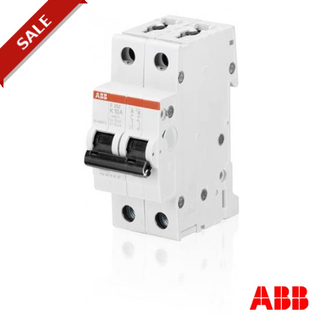 S202-K0,5 2CDS252001R0157 ABB Miniature Circuit Breaker S200 2P K 0.5 A