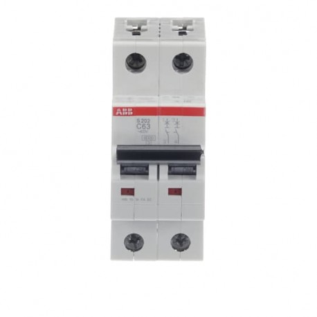 2CDS252001R0634 ABB Miniature Circuit Breaker S200 2P C 63 A