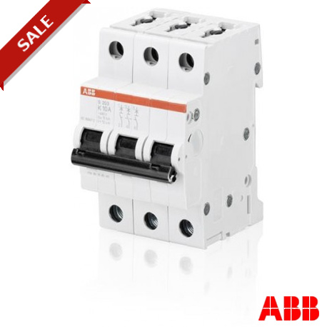 S203-K1,6 2CDS253001R0257 ABB Miniature Circuit Breaker S200 3P K 1.6 A