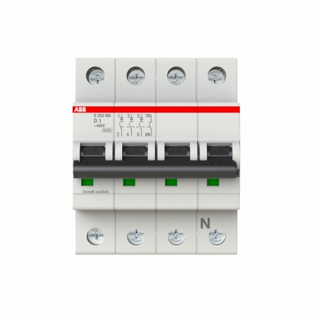 2CDS253103R0011 ABB Miniature Circuit Breaker S200 4P D 1 A