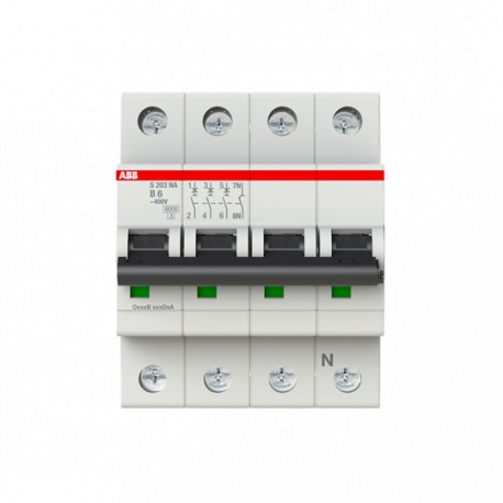 2CDS253103R0065 ABB Leitungsschutzschalter S200 4P B 6 A