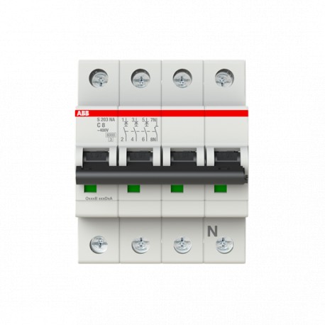 2CDS253103R0084 ABB Miniature Circuit Breaker S200 4P C 8 A