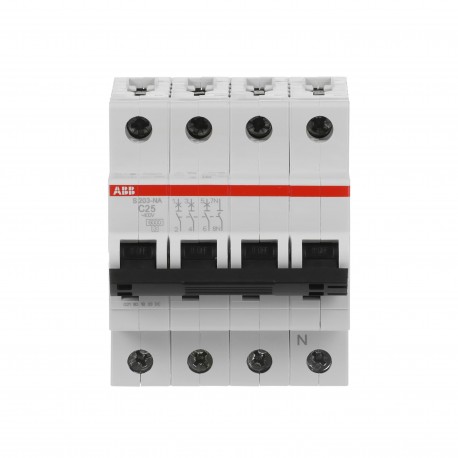 2CDS253103R0254 ABB Miniature Circuit Breaker S200 4P C 25 A