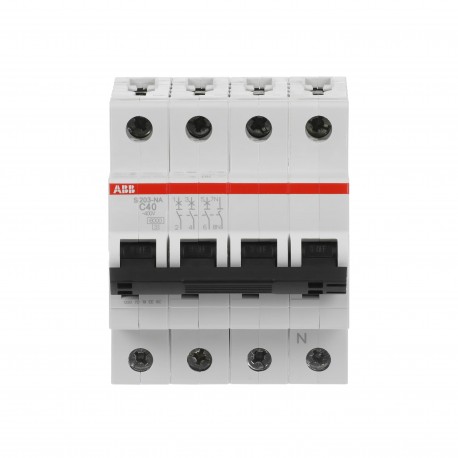 2CDS253103R0404 ABB Miniature Circuit Breaker S200 4P C 40 A