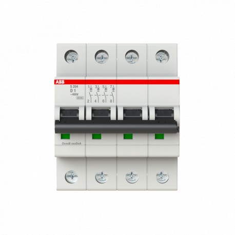 2CDS254001R0011 ABB Int.aut. S204-D1 4p 1A D 10kA