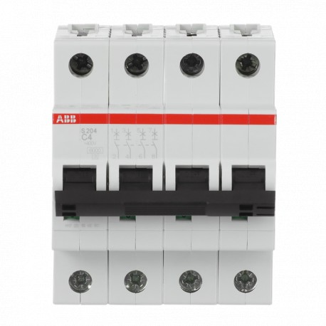 2CDS254001R0044 ABB Int.aut. S204-C4 4p 4A C 10kA