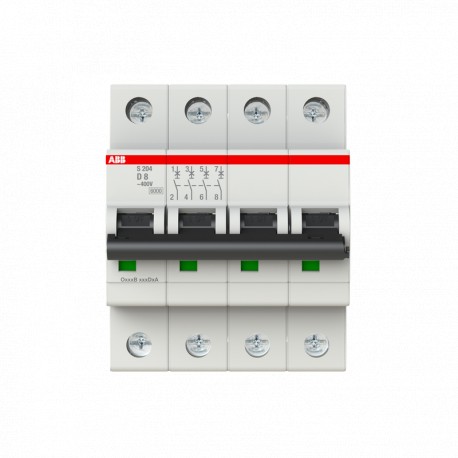 2CDS254001R0081 ABB Int.aut. S204-D8 4p 8A D 10kA