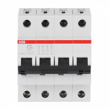 2CDS254001R0317 ABB Int.aut. S204-K3 4p 3A K 10kA
