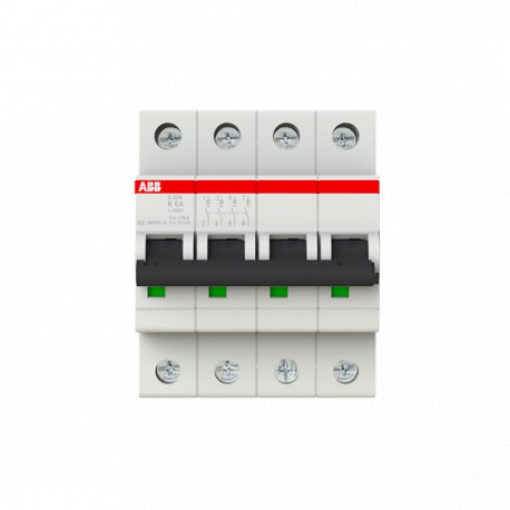 2CDS254001R0377 ABB Int.aut. S204-K6 4p 6A K 10kA
