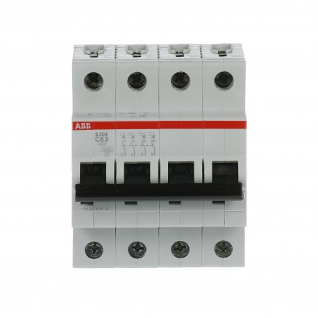 2CDS254001R0634 ABB Miniature Circuit Breaker S200 4P C 63 A