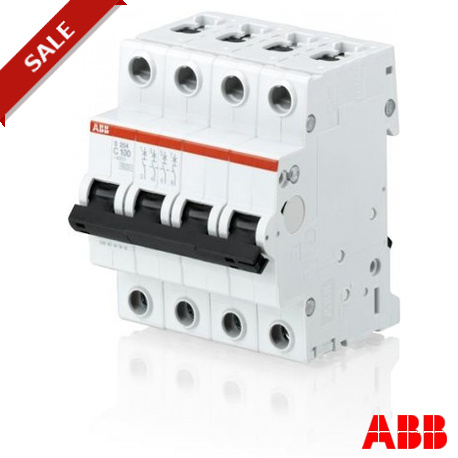 S204-C100 2CDS254001R0824 ABB Miniature Circuit Breaker S200 80-100A 4P C 100 A