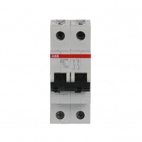 2CDS272001R0061 ABB Int.aut. S202M-D6 2p 6A D 15kA