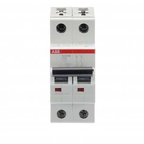 2CDS272001R0064 ABB Int.aut. S202M-C6 2p 6A C 15kA