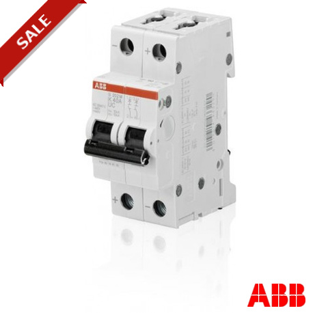 S202M-K0.3UC 2CDS272061R0117 ABB Miniature Circuit Breaker S200MUC 2P K 0.3 A