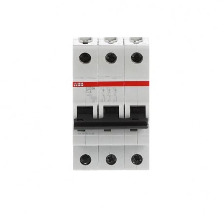 2CDS273001R0044 ABB Miniature Circuit Breaker S200M 3P C 4 A