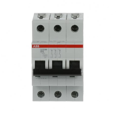 2CDS273001R0065 ABB Int.aut. S203M-B6 3p 6A B 15kA