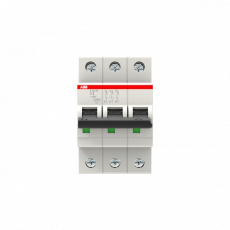 2CDS273001R0084 ABB Miniature Circuit Breaker S200M 3P C 8 A