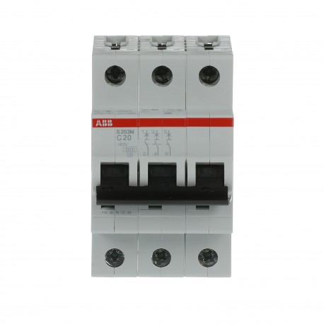 2CDS273001R0204 ABB Int.aut. S203M-C20 3p 20A C 15kA