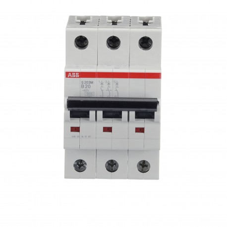 2CDS273001R0205 ABB Int.aut. S203M-B20 3p 20A B 15kA