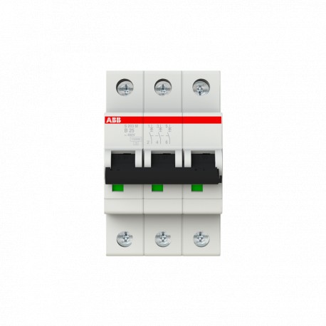 2CDS273001R0255 ABB Int.aut. S203M-B25 3p 25A B 15kA