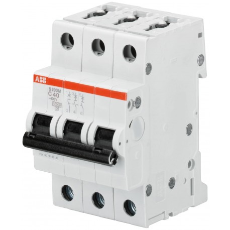 2CDS273001R0971 ABB Int.aut. S203M-D1,6 3p 1,6A D 15kA