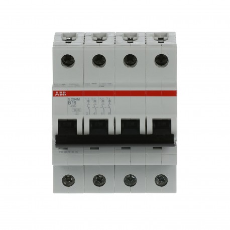 2CDS274001R0165 ABB Miniature Circuit Breaker S200M 4P B 16 A