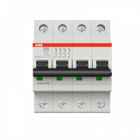 2CDS274001R0317 ABB Miniature Circuit Breaker S200M 4P K 3 A