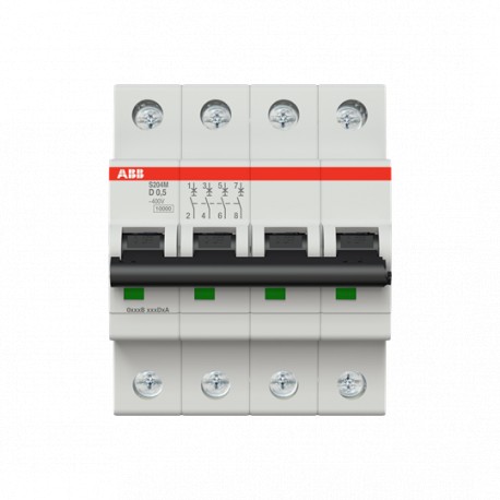 2CDS274001R0981 ABB Int.aut. S204M-D0,5 4p 0,5A D 15kA