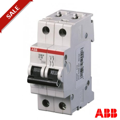 S202P-C1 2CDS282001R0014 ABB Miniature Circuit Breaker S200P 2P C 1 A