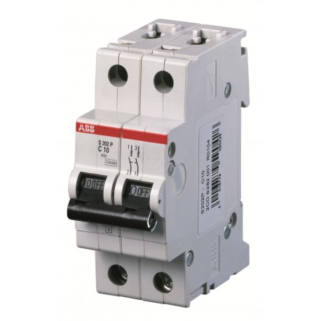 2CDS282001R0044 ABB Miniature Circuit Breaker S200P 2P C 4 A