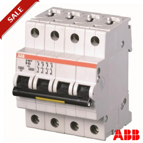 S204P-D1 2CDS284001R0011 ABB Miniature Circuit Breaker S200P 4P D 1 A