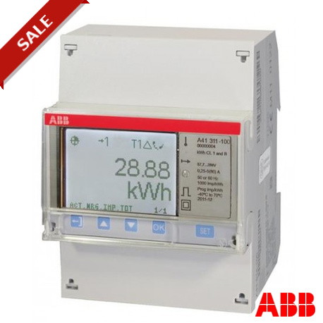 A41 311-100 2CMA170502R1000 ABB Contador ener.A41 311-100 Plata