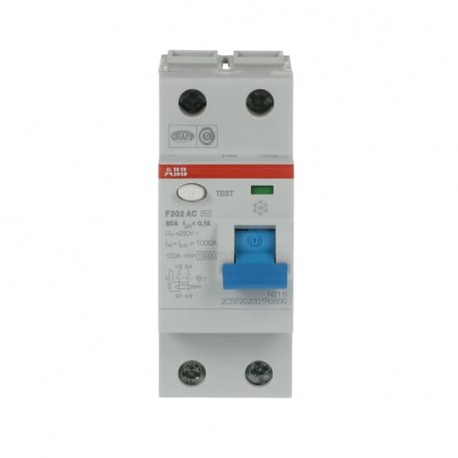 2CSF202001R2800 ABB F202 AC-80 / 0,1 Residual Current Dev.
