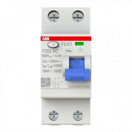 2CSF202001R4900 ABB F202 AC-100 / 0,5 Corrente residua Dev.