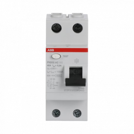 2CSF202003R3400 ABB Int.dif.FH202AC-40/0,3 2p 40A AC 300mA