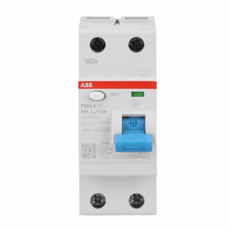 2CSF202101R2800 ABB F202 A-80 / 0,1 Residual Current Dev.