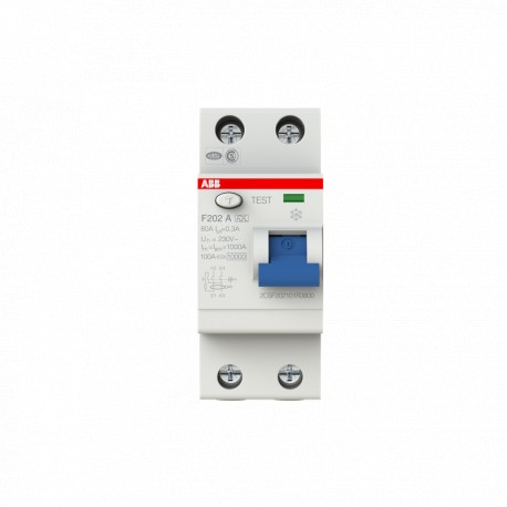 2CSF202101R3800 ABB Int.dif.F202A-80/0,3 2p 80A A 300mA
