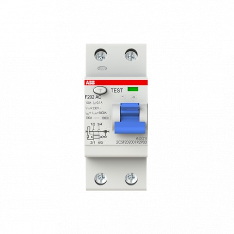 2CSF202101R4900 ABB Int.dif.F202A-100/0,5 2p 100A A 500mA