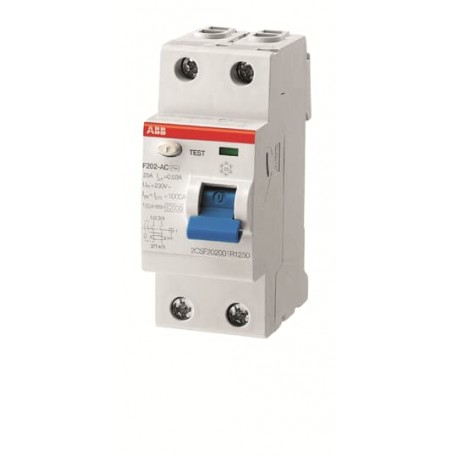 2CSF202201R2900 ABB F202 A S-100 / 0,1 Residual Current Dev.