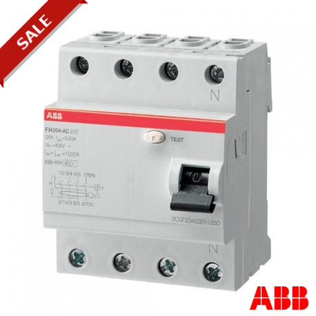 FH204AC-63/0,3 2CSF204003R3630 ABB FH204 AC-63 / 0,3 ток нулевой последовательности Dev.